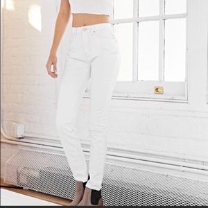 Urban Outfitters Bdg High Rise White Jeans